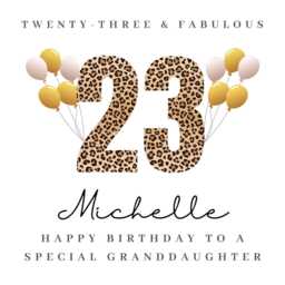 Personalised Granddaughter 23rd Birthday Candle Gift Card Gifts B - thumbnail 4
