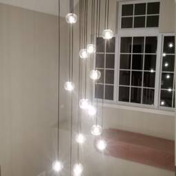 Custom Glass Orb Chandelier - thumbnail 3