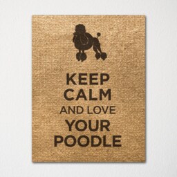 Keep Calm & Love Your Poodle - Fine Art Print Choice Of Color Purchase 3 Receive 1 Free Custom Prints Available - thumbnail 3
