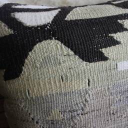 40cm - 16Inch Stunning Kilim Pillow Cover - Antique Slit Weave Nomadic Style - thumbnail 3