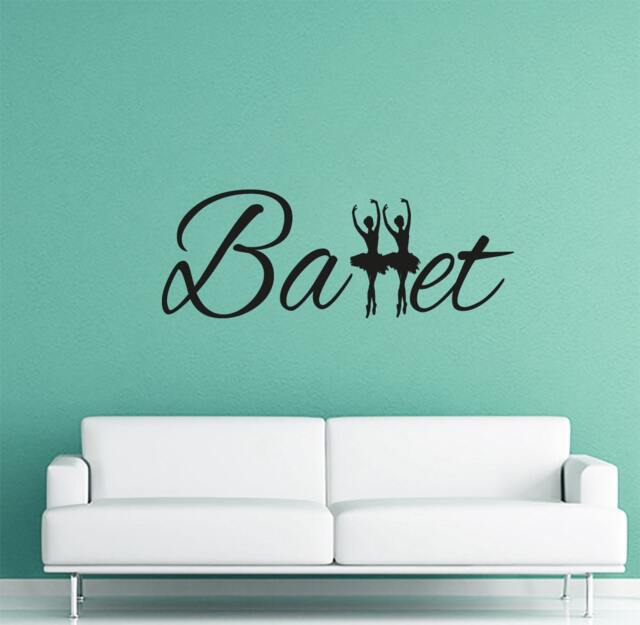 Wall Decal Quote Vinyl Sticker Art Home Decor Mural Decals Quotes Ballet Ballerina Ms22 - image 1