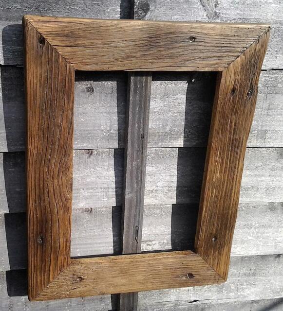 Handmade Reclaimed Oak Picture Frame Rustic Chunky Wood, A4 A3 A2 A1 - image 1