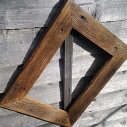 Handmade Reclaimed Oak Picture Frame Rustic Chunky Wood, A4 A3 A2 A1 - thumbnail 3