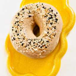 Everything Bagel Wall Hanging/Dopamine Decor/ Maximalist Fake Food/ Food Pop Art/ Sculpture/ Funky Decor/Kitchen - thumbnail 2