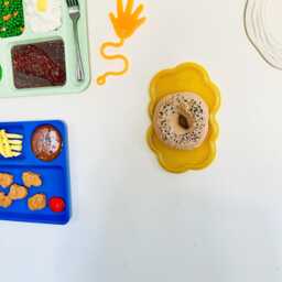 Everything Bagel Wall Hanging/Dopamine Decor/ Maximalist Fake Food/ Food Pop Art/ Sculpture/ Funky Decor/Kitchen - thumbnail 4