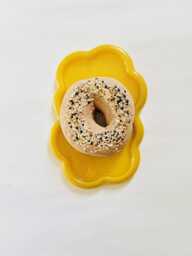 Everything Bagel Wall Hanging/Dopamine Decor/ Maximalist Fake Food/ Food Pop Art/ Sculpture/ Funky Decor/Kitchen