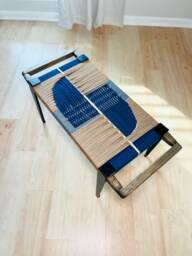 Hand-Woven Entryway Bench Mcm Style End Of Bed & Mudroom Seating - Custom-Made, Multiple Sizes