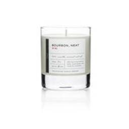 Bourbon Scented Soy Candle, Rocks Glass, Gift For Him - thumbnail 2