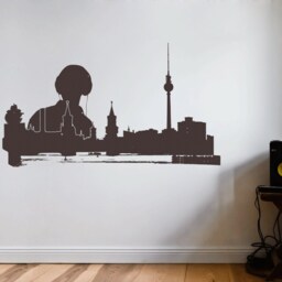 Berlin Calling Dj Wall Decal Berlin Skyline Tv Tower & Oberbaumbr??cke, Art Decal, Urban Interior Home Decor - thumbnail 2