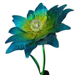 Extra Large Solar Flower Garden Ornament Ground-Spike Decoration - thumbnail 2