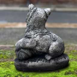 Handmade Concrete Kitten Statue Outdoor Cement Cat Sculpture Garden Animal Figurine Pet Memorial Decor Patio Kitty Art Lover Gift - thumbnail 4