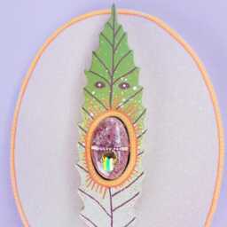 Wall Sculpture - Botanical Herbarium Chestnut - Art & Poetic Talisman Inspired By Nature - thumbnail 3