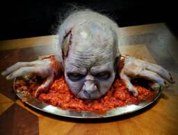 Freezer Head Platter Halloween Gore Prop Full Size - thumbnail 1