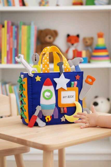Quiet Book For Toddlers - Sensory Learning Toy Minimoms - image 1