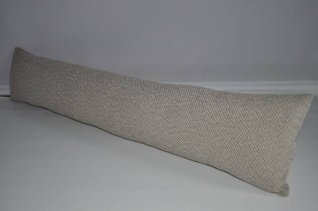 Beige & Cream Fabric Door Draught Excluder Cushion 91 X 19 cm 36 7 Half Inch - image 1