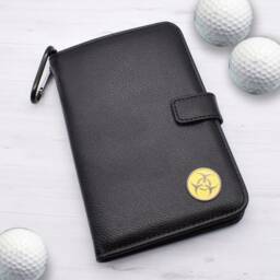 Bio Hazard Design - Personalised Leatherette Golf Organiser Complete With Divot Repairer, Marker, Tees, Scorecard & Pencils - thumbnail 1