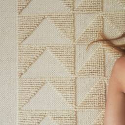 Handwoven Wool Rug Geometric Scandinavian Accent Rug - 51.2/78.7 Inch - thumbnail 2