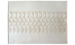 Handwoven Wool Rug Geometric Scandinavian Accent Rug - 51.2/78.7 Inch - thumbnail 1