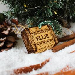 Personalised Soap Maker Christmas Ornament Gift Wood Custom Bauble Laser Engraved Rustic Wooden Name Tree Decoration Irish - thumbnail 2