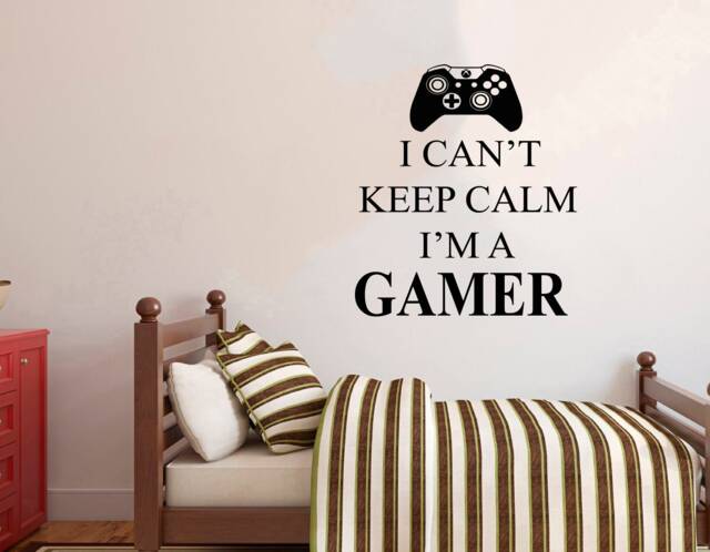Gamer Wall Decal Video Game Controller, Removable Art 3050 - image 1