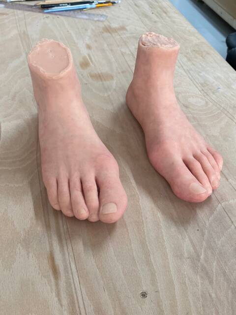 Realistic Silicone Pair Of Feet - image 1