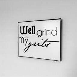 Grind My Grits, Digital File, Kitchen Art, Kiss Black & White Southern Sign, Gallery Wall Decor, Word Art - thumbnail 2