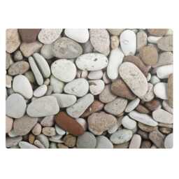 stones On The Beach Desk Chair Mat, Beige Computer Office Texture Gaming Floor Protector