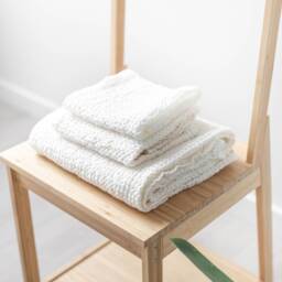 Linen Towel Set. Waffle Towels. Bath Towel - thumbnail 4