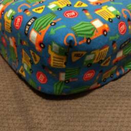 Construction Trucks Crib Sheet Fire Truck, Digger, Dump Cotton Or Flannel - thumbnail 3