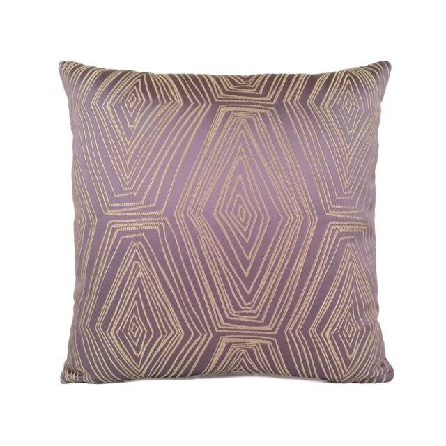 Antique Purple Tan Decorative Throw Pillow Cover, Satin Blend Silk Embroidered Cushion Covers, Accent Modern Pillowcase, Boutique Pillows - image 1