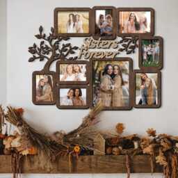 Personalized Family Tree - Large Photo Collage Frame, Custom Wooden Picture Frames, Wall Art Gallery, Decor, Housewarming Gift - thumbnail 2