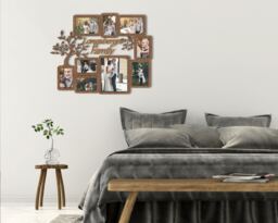 Personalized Family Tree - Large Photo Collage Frame, Custom Wooden Picture Frames, Wall Art Gallery, Decor, Housewarming Gift - thumbnail 1