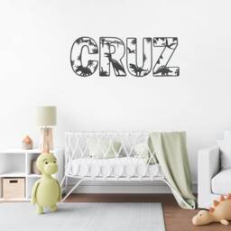 Dinosaur Name Sign - Wooden Dino Letters Personalised Custom Decor Theme Bedroom Wall Art - thumbnail 2