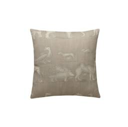 Andrew Martin Kingdom Cushion Grey White African Animal Print Pillow Cover, Safari Home Decor - thumbnail 1