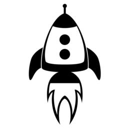 Space Rocket Vinyl Wall Decal - Custom Stickers - thumbnail 3