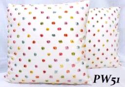 Kravet-Dew Drop Confetti-Decorative Throw Pillow Cover Velvet Polka Dot Linen Accent Made To Order - thumbnail 1