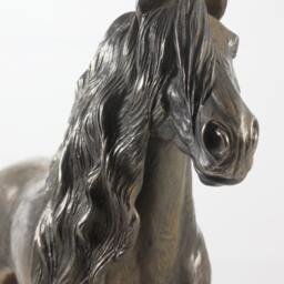 Fresian Horse - Stallion, Horse Wooden Base Statue, Limited Edition, Artdog - thumbnail 2