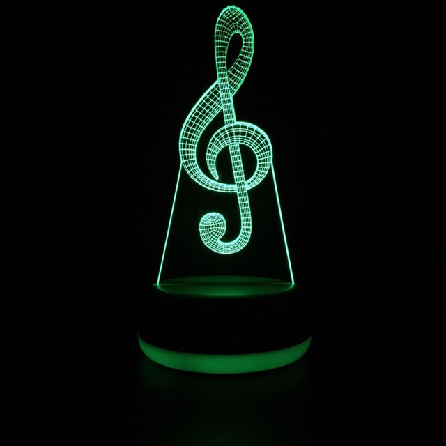 Treble Clef Led Night Light, Music Gift, Gifts For Her, Him, Musician Lights, Bedroom Light - image 1