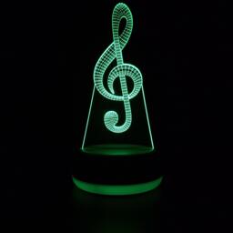 Treble Clef Led Night Light, Music Gift, Gifts For Her, Him, Musician Lights, Bedroom Light - thumbnail 1