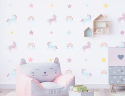 Unicorn Rainbow Wall Sticker Decals - Stickers Children's Nursery