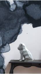 Pug Sculpture - Low Poly Papercraft Diy Model - thumbnail 1