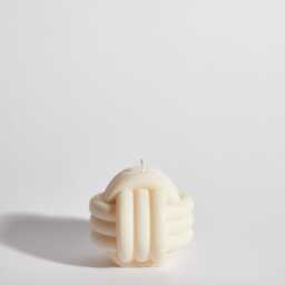 Giant Knot Candle - Handmade Sculptural Soy Wax, Neutral Decor - thumbnail 2