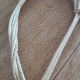 White Willow Heart, 5Th Anniversary Gift, Hand Woven Wicker Wall Art - thumbnail 2