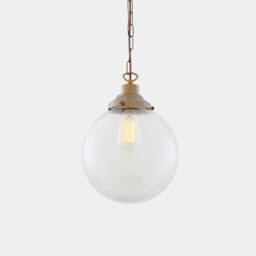 Riad Clear Glass Globe Pendant Light 9.75'' Ip20 - thumbnail 2