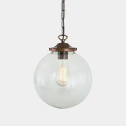 Riad Clear Glass Globe Pendant Light 9.75'' Ip20 - thumbnail 1