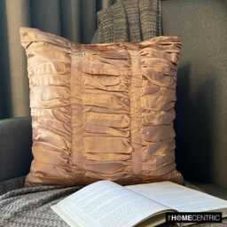 "Designer Peach Pink Toss Pillow Cover 16""x16" - thumbnail 2