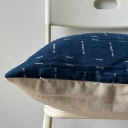 Blue Navy Indigo Pillow Cover - thumbnail 3