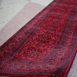 17 Ft Long Runner Rug, Best Quality Turkmen Rug, Khamyab Khal Mohammdi, Bukhara Runner, Handmade Wool Oriental, Hallway Runner 16.9 X 2.9 - thumbnail 3