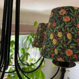 William Morris Pomegranate Lampshade Clip-On Chandelier Shade - thumbnail 3