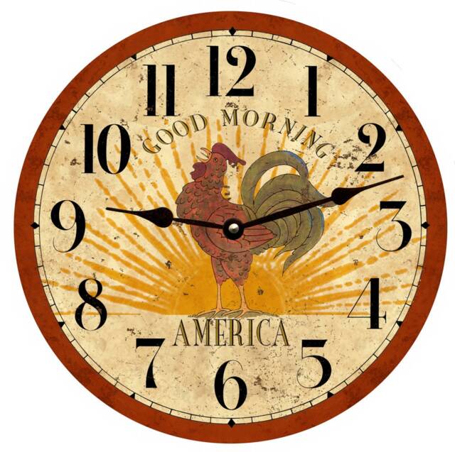Rooster Clock - Good Morning America Clock - image 1